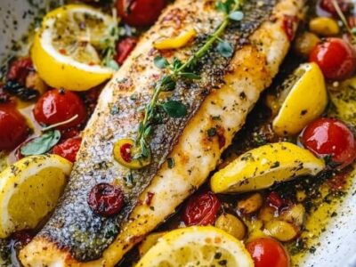 Mediterranean Baked Fish: Effortless & Savory Recipe