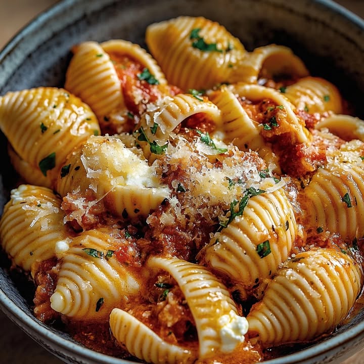 Mediterranean Beef Conchiglioni