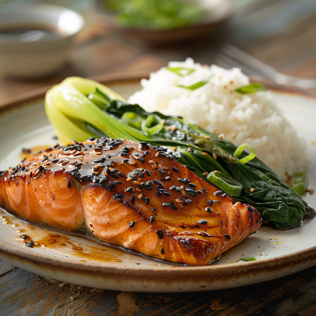 Miso Glazed Salmon with Bok Choy
