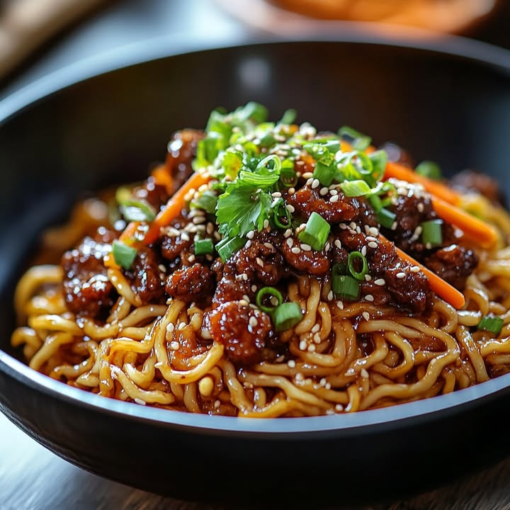 Mongolian Beef Noodles