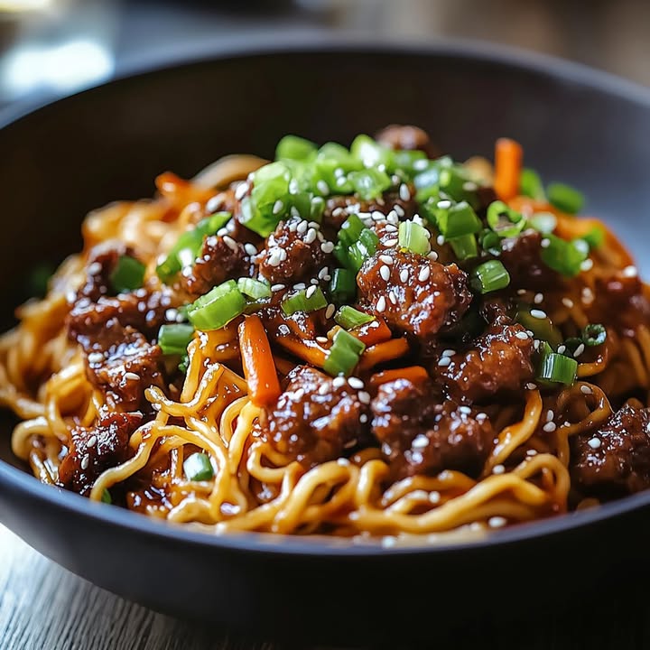 Mongolian Beef Noodles