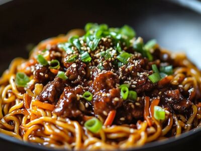 Mongolian Beef Noodles: Savory & Easy Recipe for Dinner