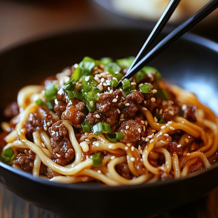 Mongolian Beef Noodles