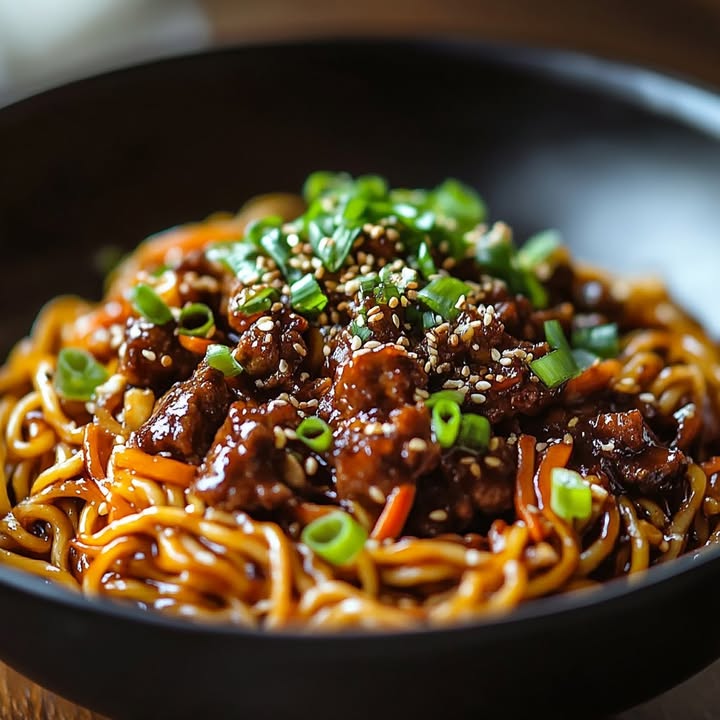 Mongolian Beef Noodles