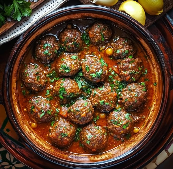 Moroccan Kefta Tagine