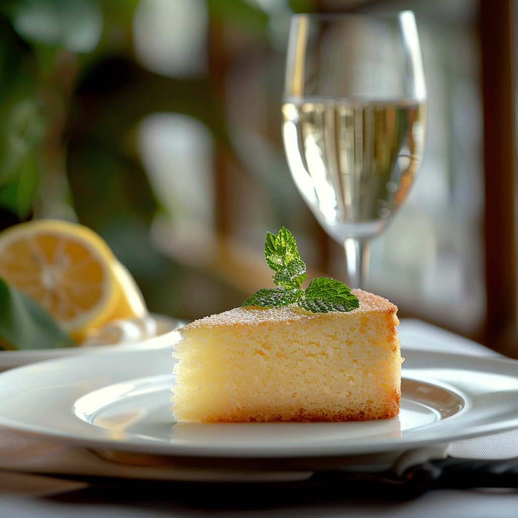 New Year Champagne Lemon Cake