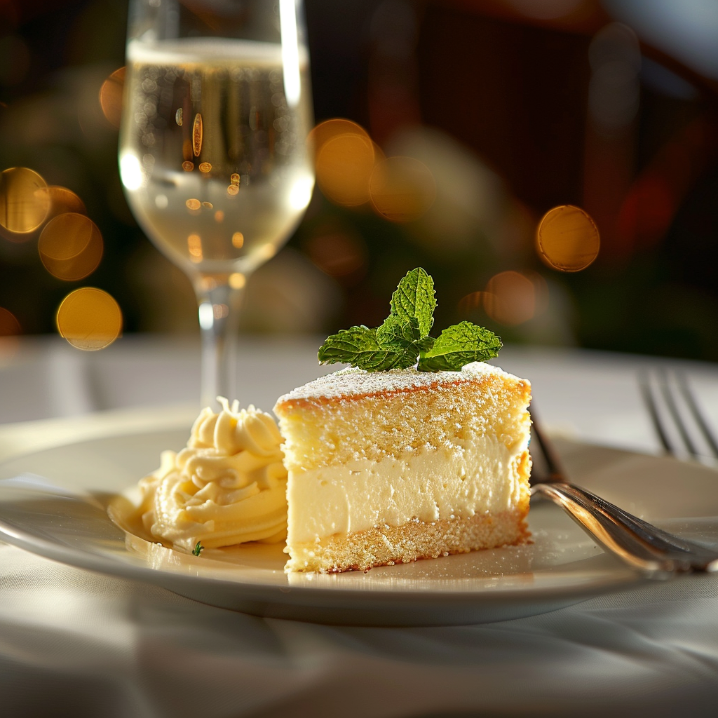 New Year Champagne Lemon Cake