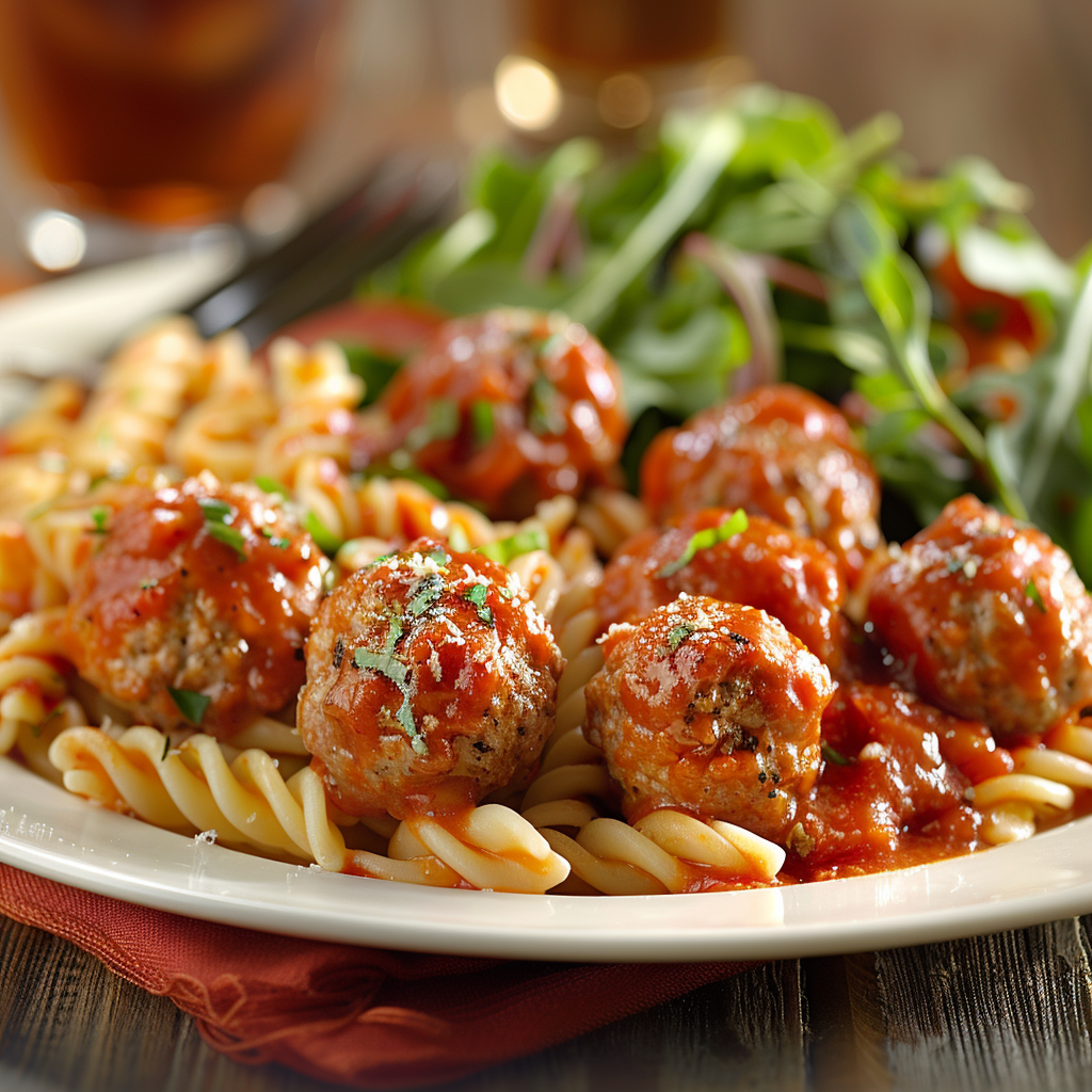 Oven Baked Turkey Meatballs with Marinara