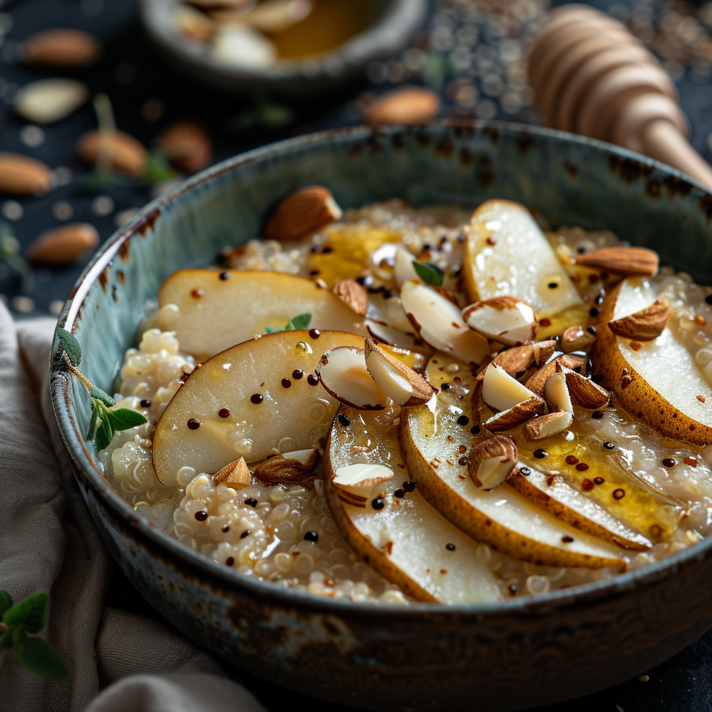 Pear and Quinoa Breakfast Porridge