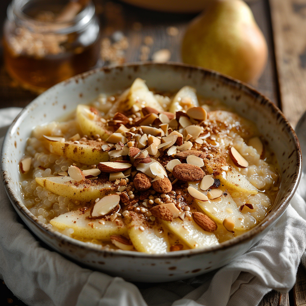 Pear and Quinoa Breakfast Porridge