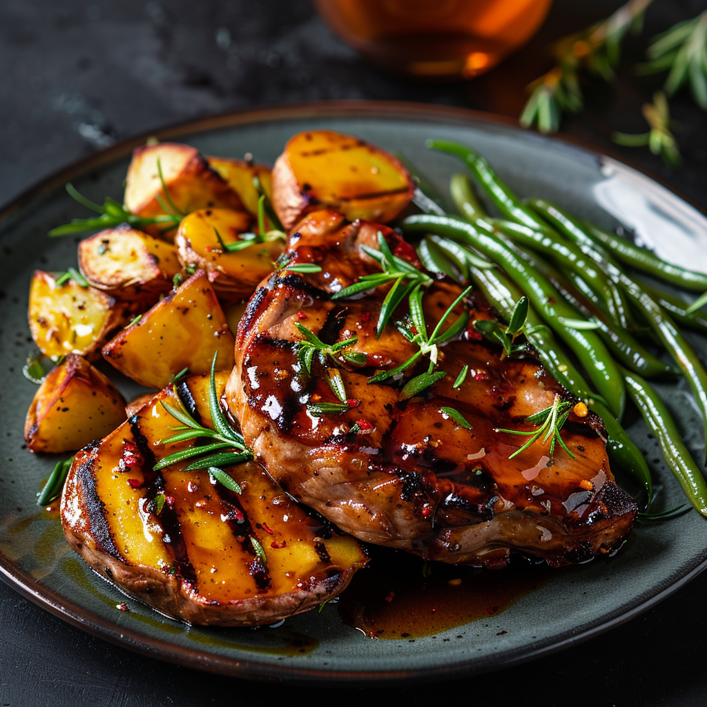 Pork Chops with Apple Cider Glaze