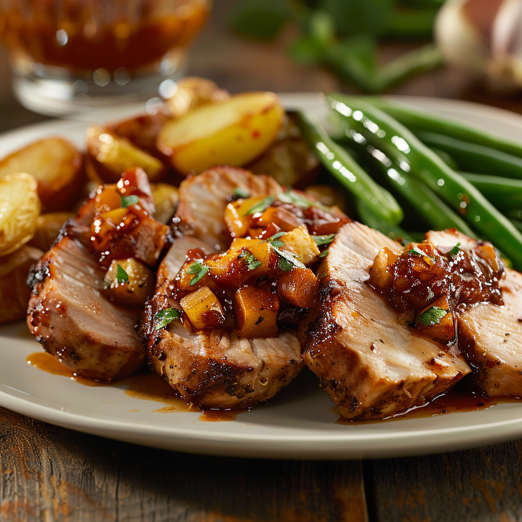 Pork Tenderloin with Apple Chutney