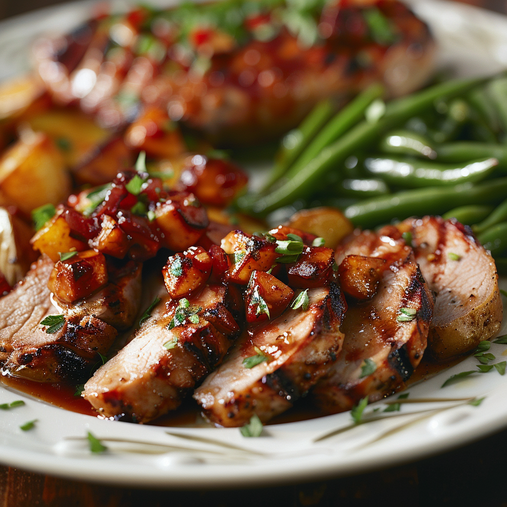 Pork Tenderloin with Apple Chutney