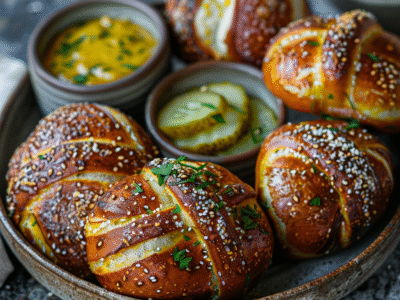 Pretzel Rolls: Irresistibly Soft & Chewy Delights