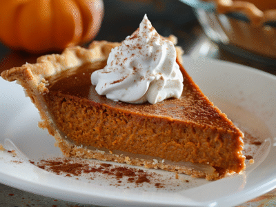 Pumpkin Pie with Gingersnap Crust: Irresistibly Spiced Delight