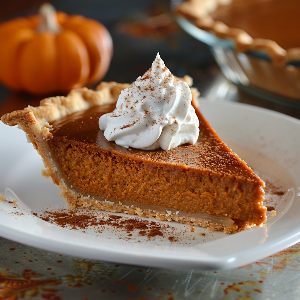 Pumpkin Pie with Gingersnap Crust