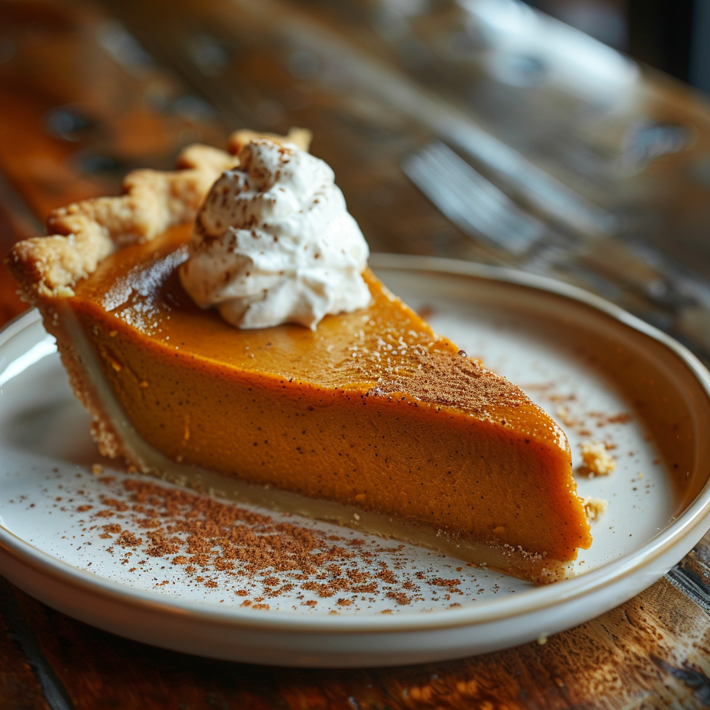 Pumpkin Pie with Gingersnap Crust