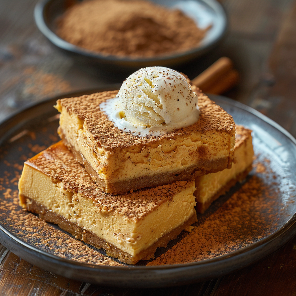 Pumpkin Spice Cheesecake Bars for Thanksgiving