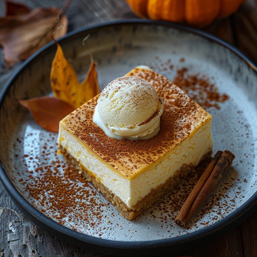 Pumpkin Spice Cheesecake Bars for Thanksgiving