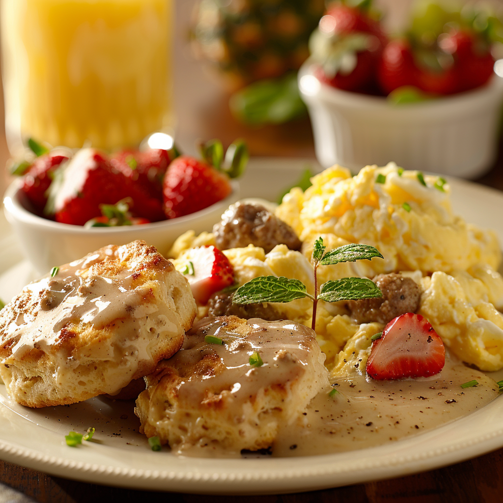 Sausage Gravy Biscuits