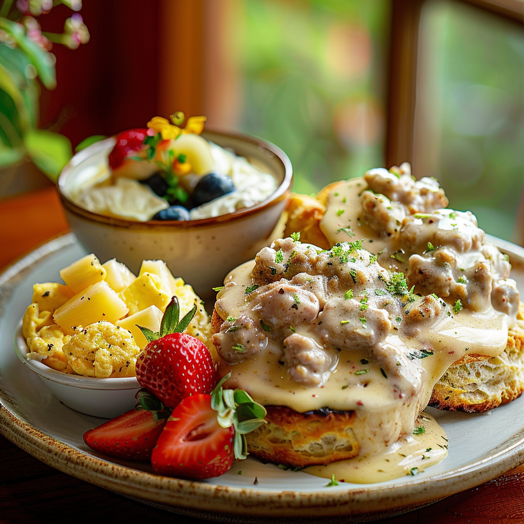 Sausage Gravy Biscuits