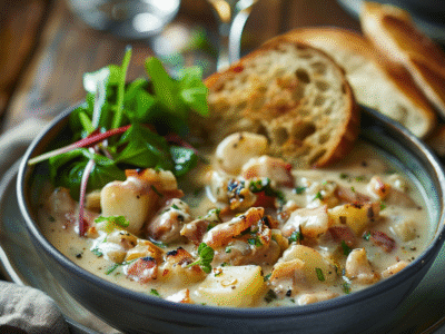 Seafood Chowder with Potatoes: Creamy & Irresistible Delight