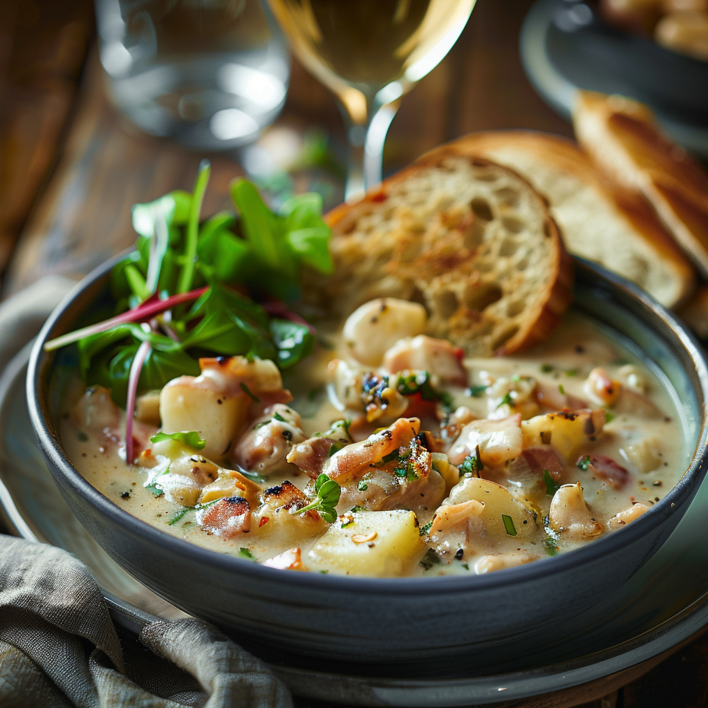 Seafood Chowder with Potatoes