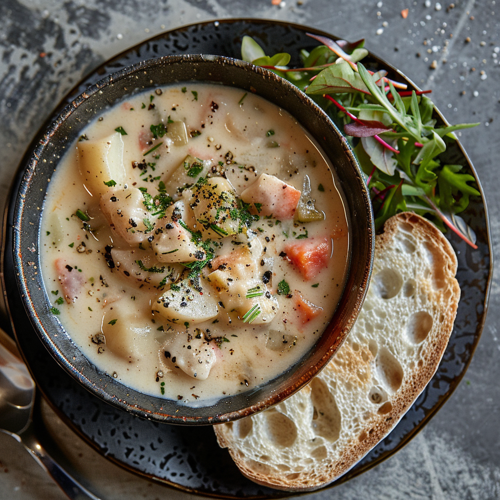 Seafood Chowder with Potatoes