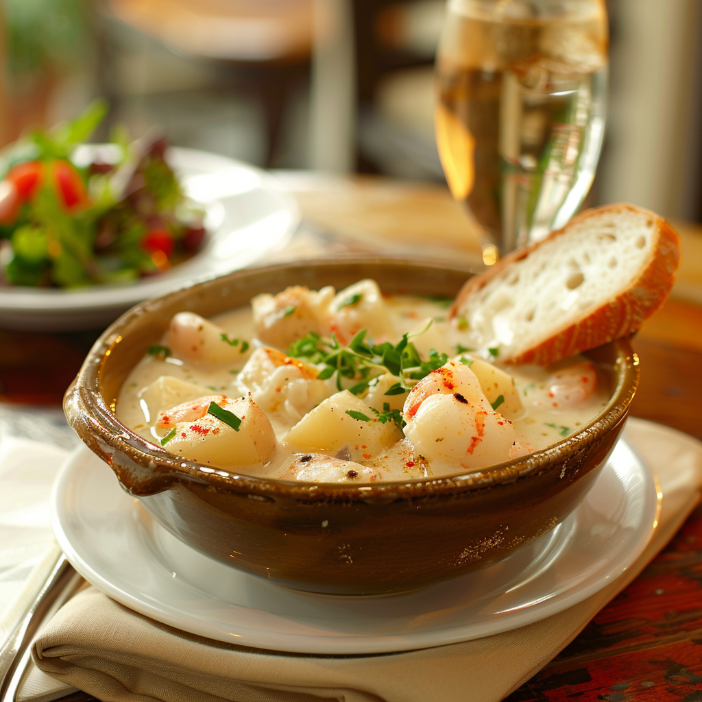 Seafood Chowder with Potatoes