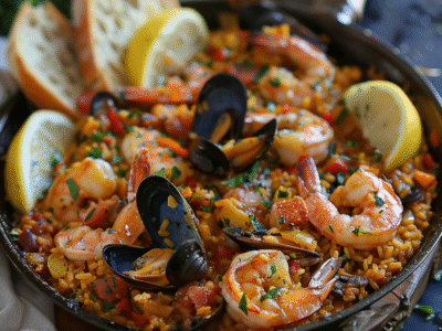Seafood Paella with Saffron Rice: Irresistible Spanish Delight