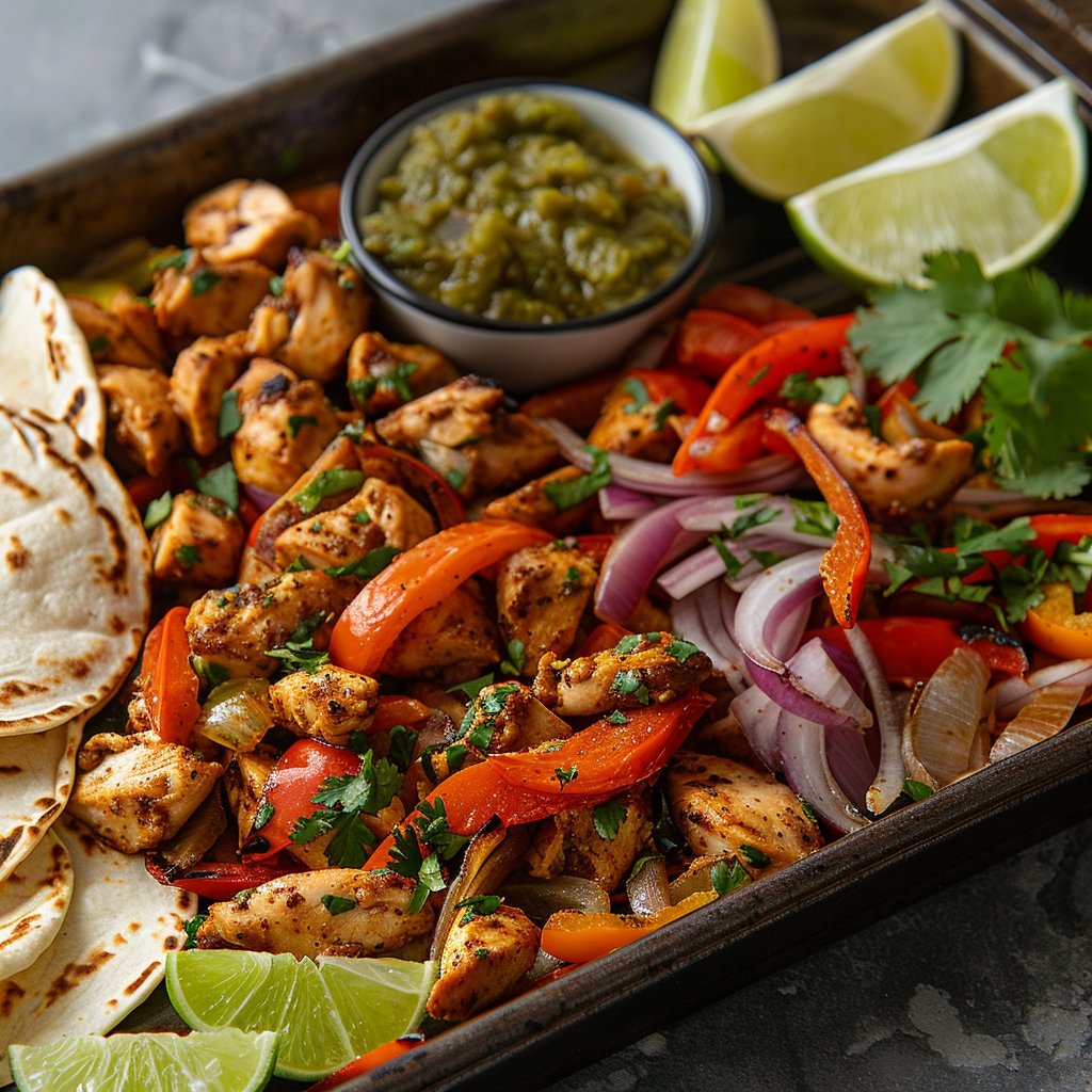 Sheet Pan Chicken Fajitas