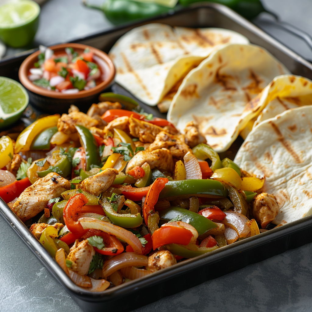Sheet Pan Chicken Fajitas