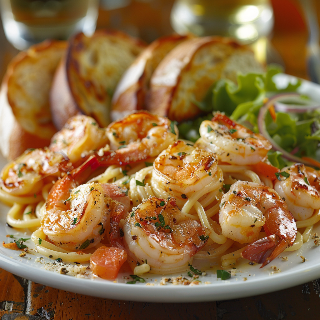 Shrimp Scampi with Linguine