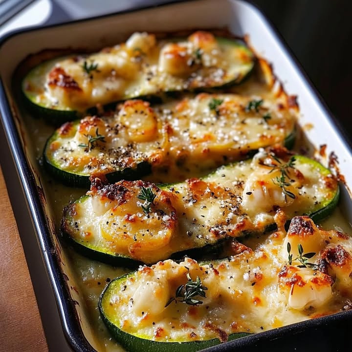 Shrimp Zucchini Bake