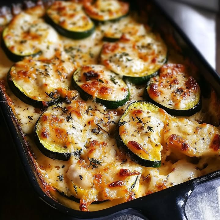 Shrimp Zucchini Gratin