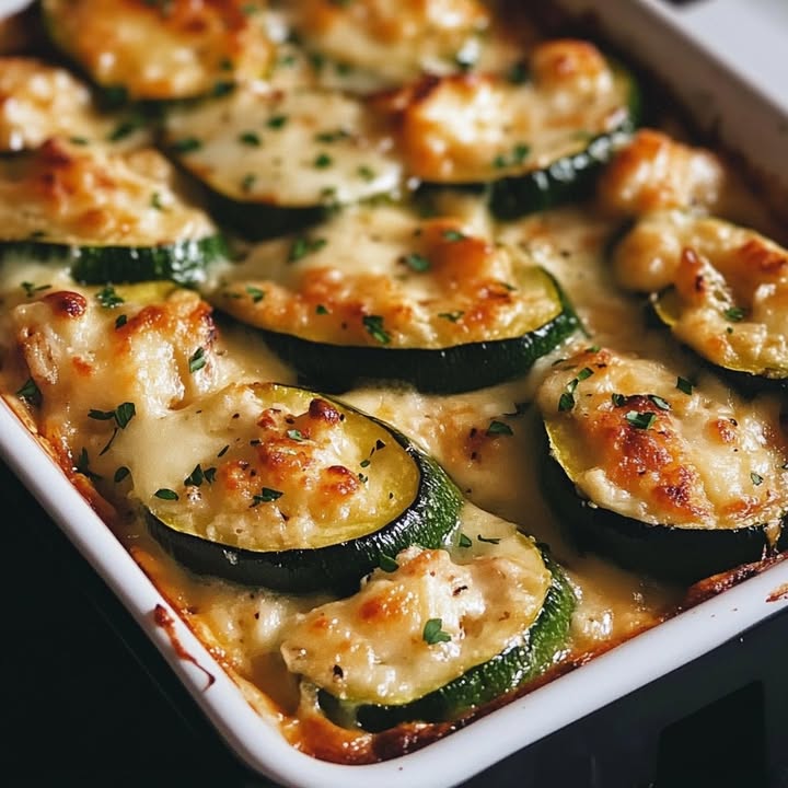 Shrimp Zucchini Gratin