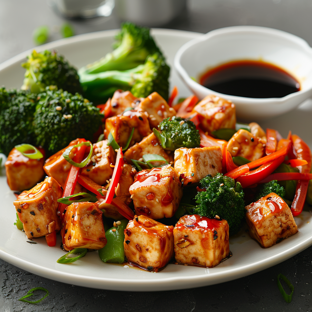 Simple Veggie Stir Fry with Tofu