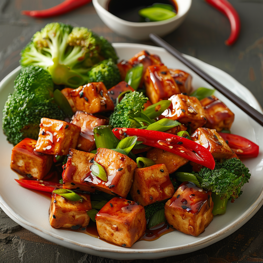 Simple Veggie Stir Fry with Tofu
