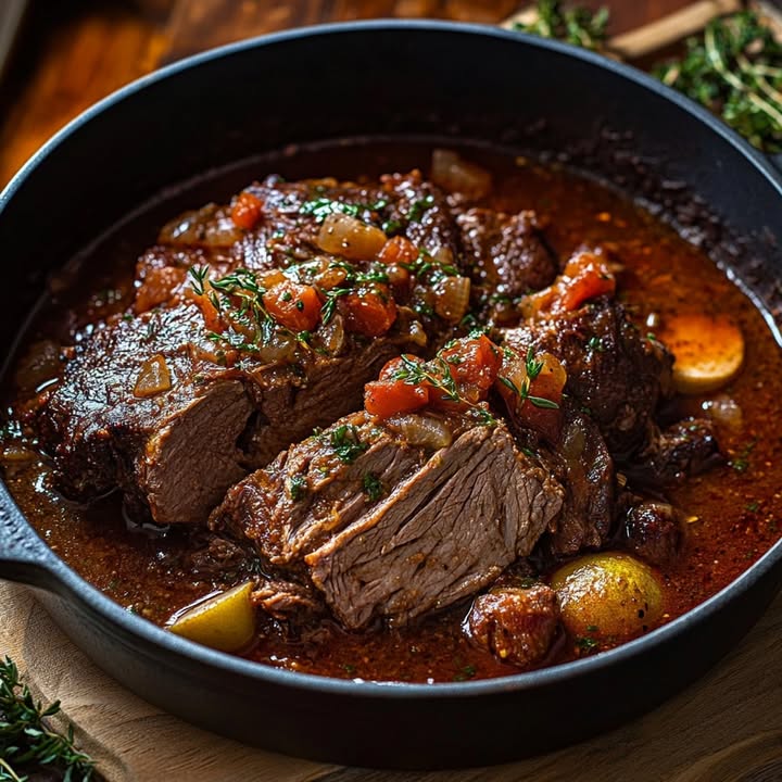 Slow-Cooked Beef