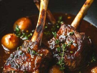 Slow-Cooked Lamb Shanks: Effortlessly Tender & Flavorful Delight