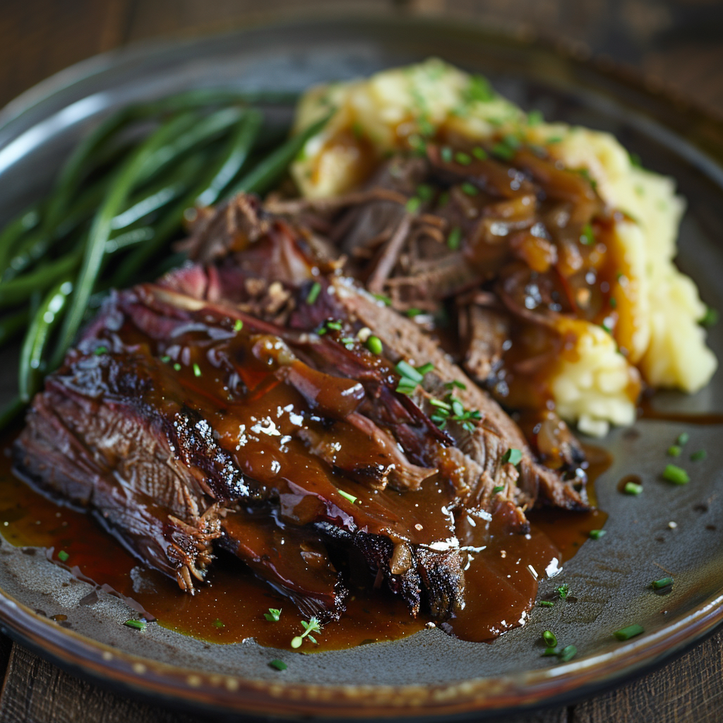 Slow Cooker Beef Brisket with BBQ Sauce