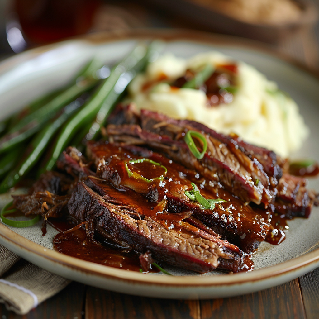 Slow Cooker Beef Brisket with BBQ Sauce