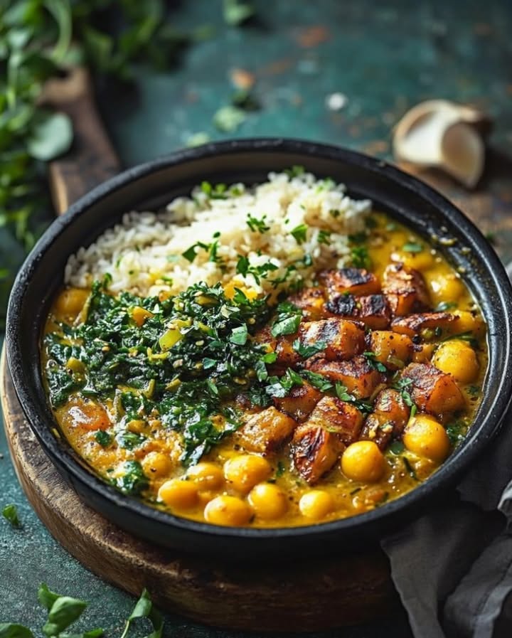Spinach Chickpea Curry