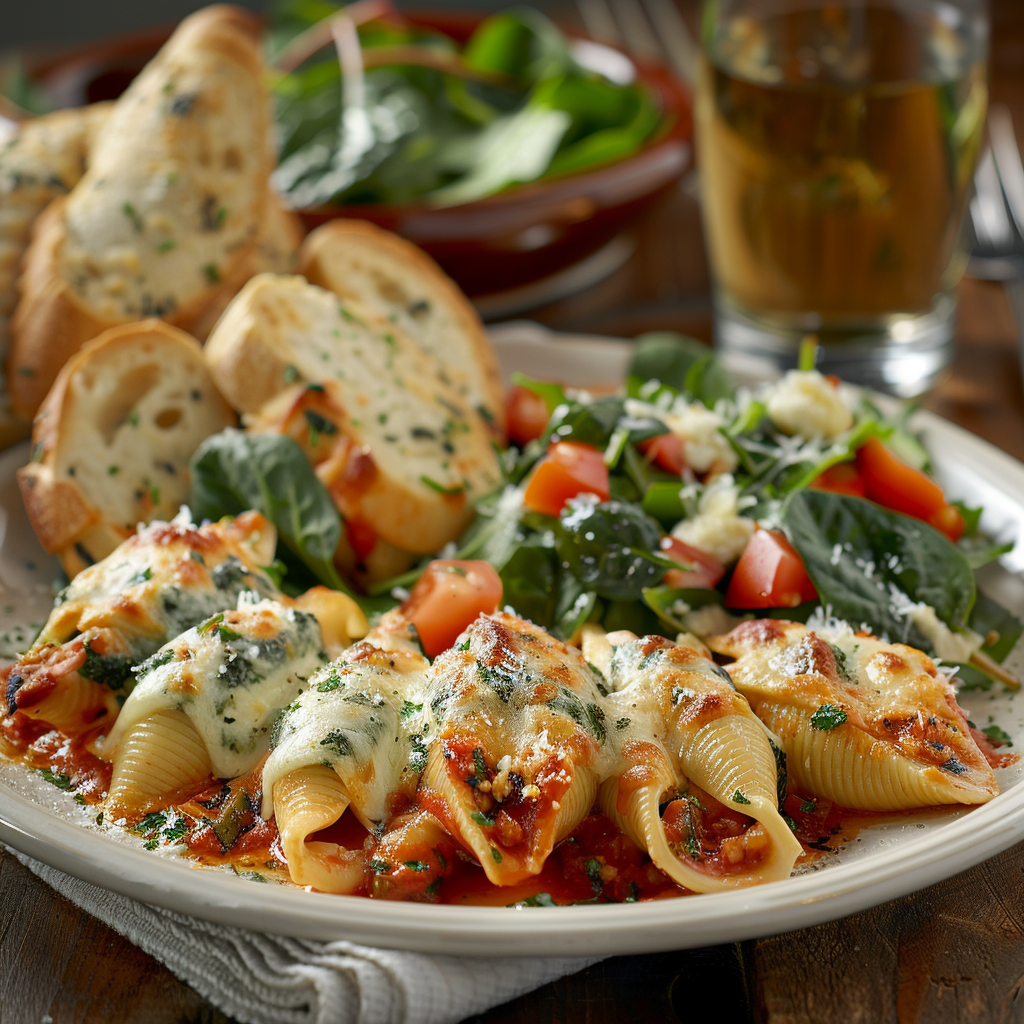 Spinach and Ricotta Stuffed Shells