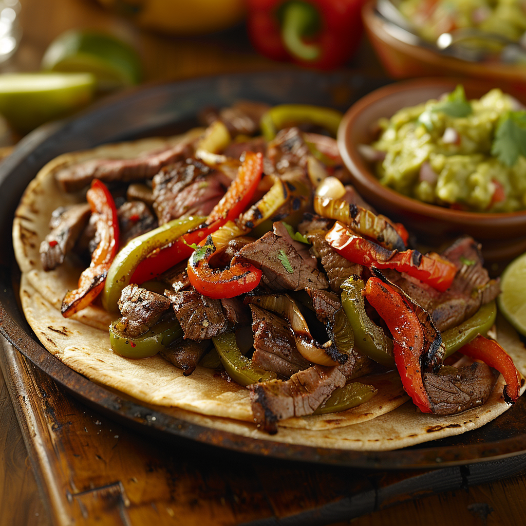 Steak Fajitas with Bell Peppers and Onions