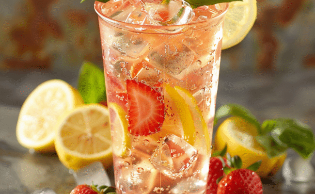 Strawberry Basil Lemonade: Refreshing Summer Delight