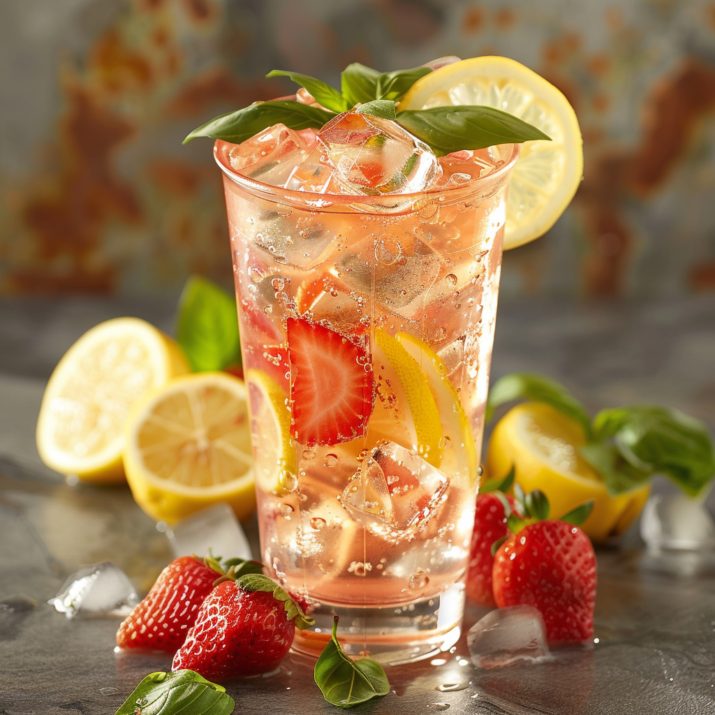 Strawberry Basil Lemonade