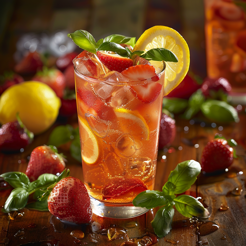 Strawberry Basil Lemonade