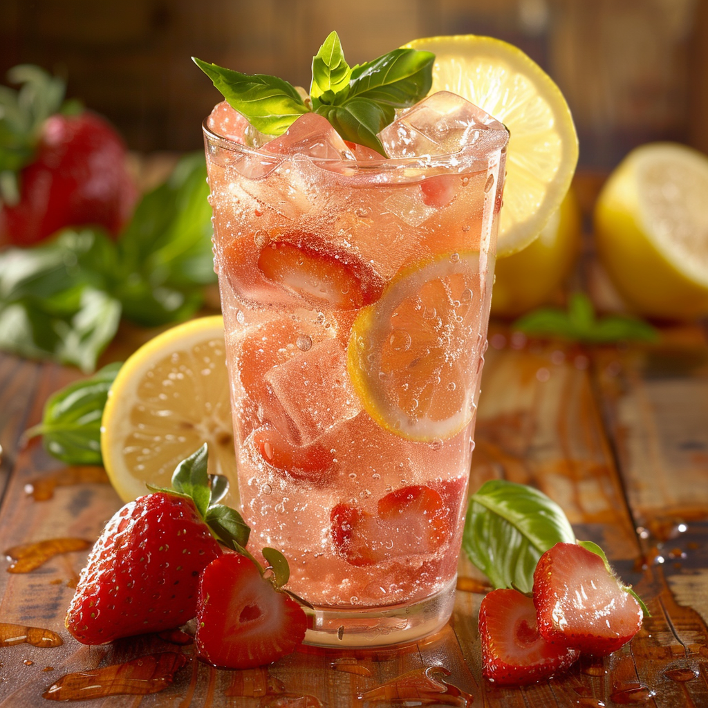 Strawberry Basil Lemonade