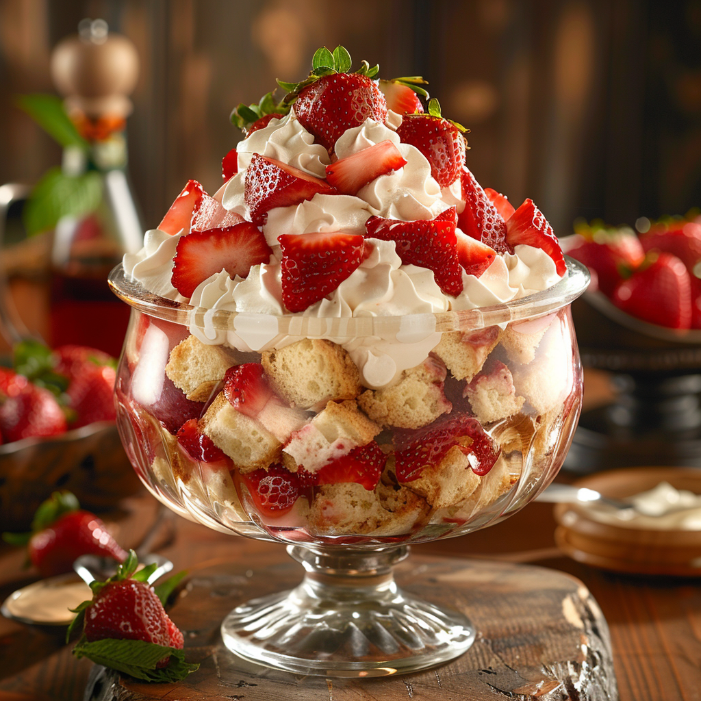 Strawberry Shortcake Trifle